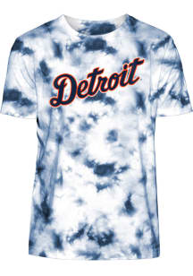 New Era Detroit Tigers Navy Blue TEAM COLOR TIE DYE Short Sleeve Fashion T Shirt