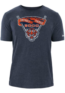 New Era Detroit Tigers Navy Blue BI-BLEND Short Sleeve T Shirt