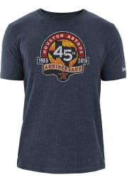 New Era Houston Astros Navy Blue BI-BLEND Short Sleeve T Shirt