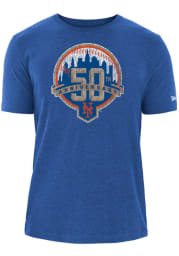 New Era New York Mets Blue BI-BLEND Short Sleeve T Shirt