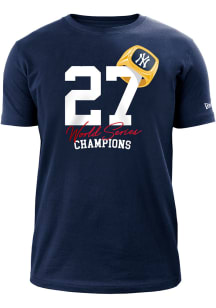 New Era New York Yankees Navy Blue Count the Rings Short Sleeve T Shirt