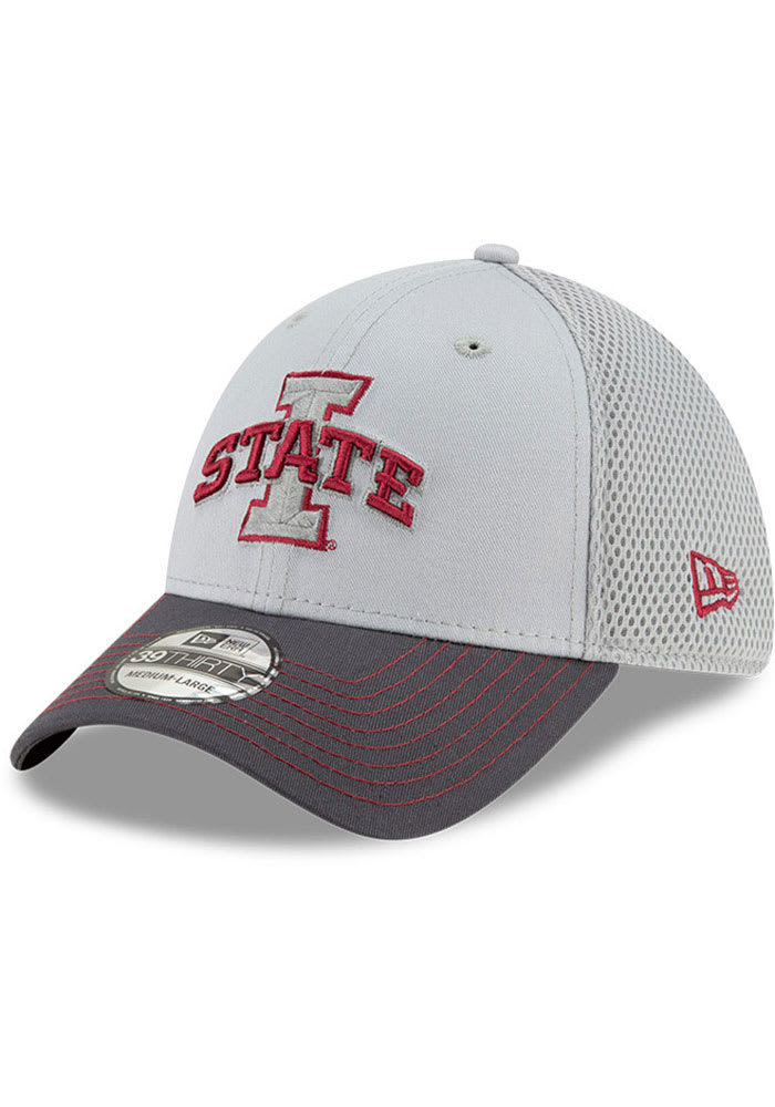 Men's New Era Heather Gray/Cardinal USC Trojans Patch 59FIFTY