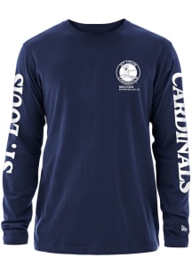 New Era St Louis Cardinals Navy Blue ENERGY BRUSHED COTTON Long Sleeve T Shirt