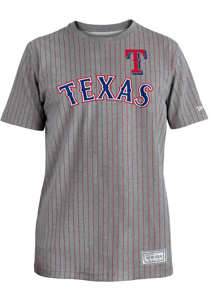Nike Texas Rangers Grey Coop Wordmark Short Sleeve T Shirt