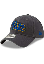 New Era Pitt Panthers Core Classic 9TWENTY Adjustable Hat - Grey