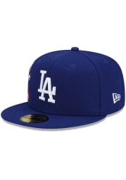 New Era Los Angeles Dodgers Mens Blue City Cluster 59FIFTY Fitted Hat