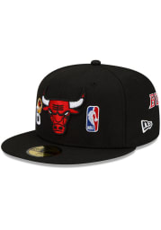 New Era Chicago Bulls Mens Black Count The Rings 59FIFTY Fitted Hat