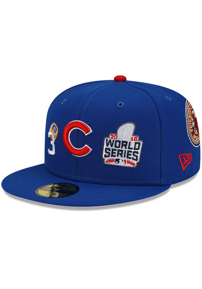 New Era Chicago Cubs Mens Blue Count The Rings 59FIFTY Fitted Hat