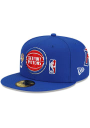 New Era Detroit Pistons Mens Blue Count The Rings 59FIFTY Fitted Hat