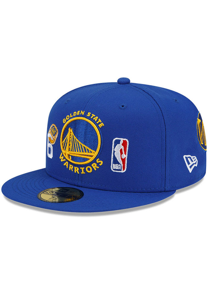 New Era Golden State Warriors Mens Blue Count The Rings 59FIFTY Fitted Hat