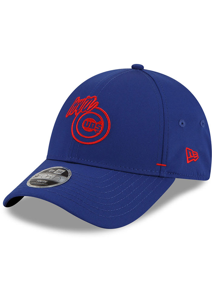 New Era Iowa Cubs Blue JR Outline 9FORTY Youth Adjustable Hat