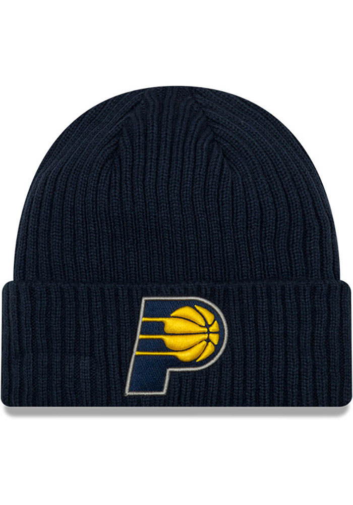 New Era Indiana Pacers Navy Blue Core Classic Cuff Mens Knit Hat