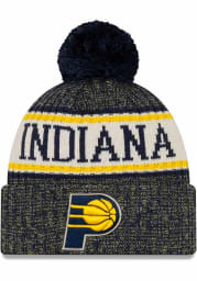New Era Indiana Pacers Navy Blue NE18 Sport Cuff Mens Knit Hat