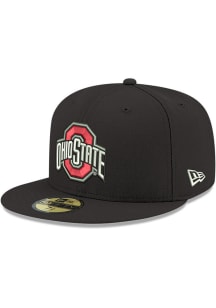 New Era Ohio State Buckeyes Mens Black Basic 59FIFTY Fitted Hat