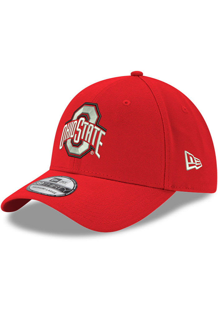 Ohio State Buckeyes Team Classic 39THIRTY Red New Era Flex Hat