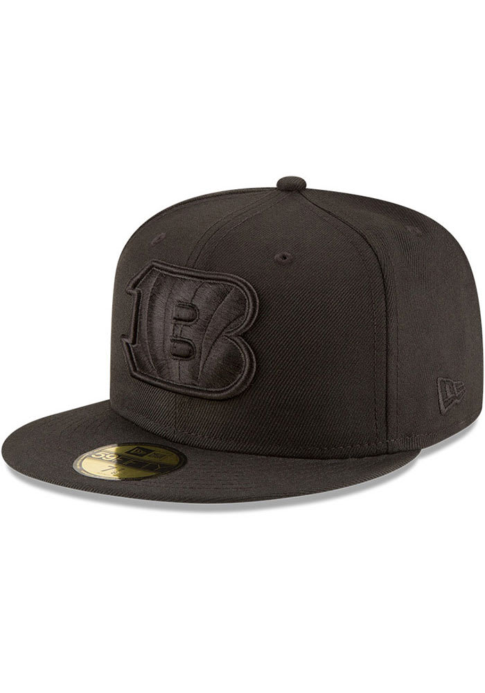 New Era Cincinnati Bengals Mens Black Tonal 59FIFTY Fitted Hat