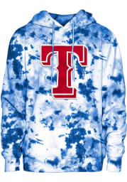 New Era Texas Rangers Mens Blue TEAM COLOR TIE DYE HOOD Fashion Hood