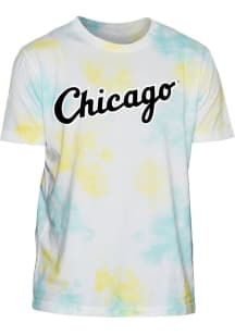 New Era Chicago White Sox White ICE DYE TEE Short Sleeve Fashion T Shirt