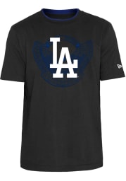 New Era Los Angeles Dodgers Black BRUSHED COTTON TEE Short Sleeve T Shirt