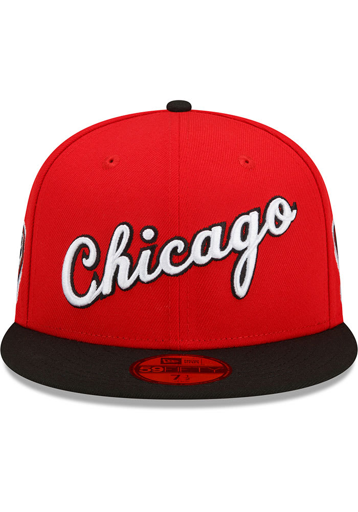 New Era Chicago Bulls Mens Black NBA21 CITY OFF 5950 CHIBUL OTC Fitted Hat