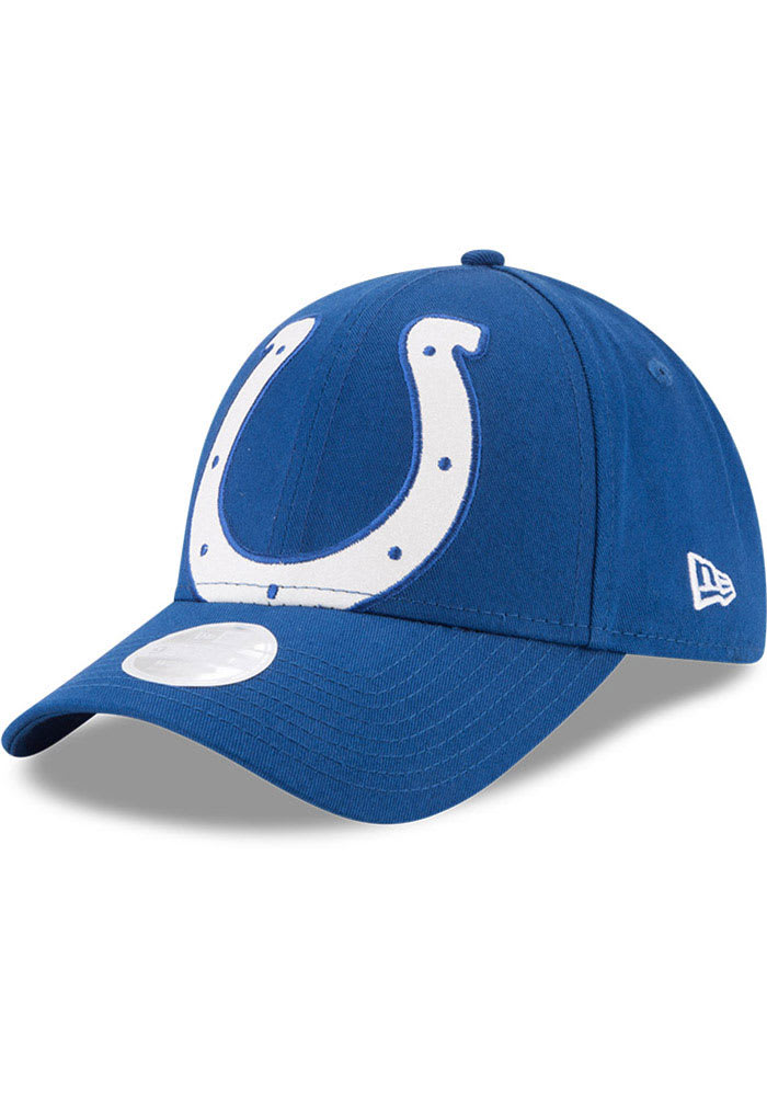 New Era Indianapolis Colts Blue Glitter Glam 9FORTY Womens Adjustable Hat