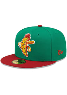 New Era Akron RubberDucks Mens Green 2022 MILB Theme Night 59FIFTY Fitted Hat