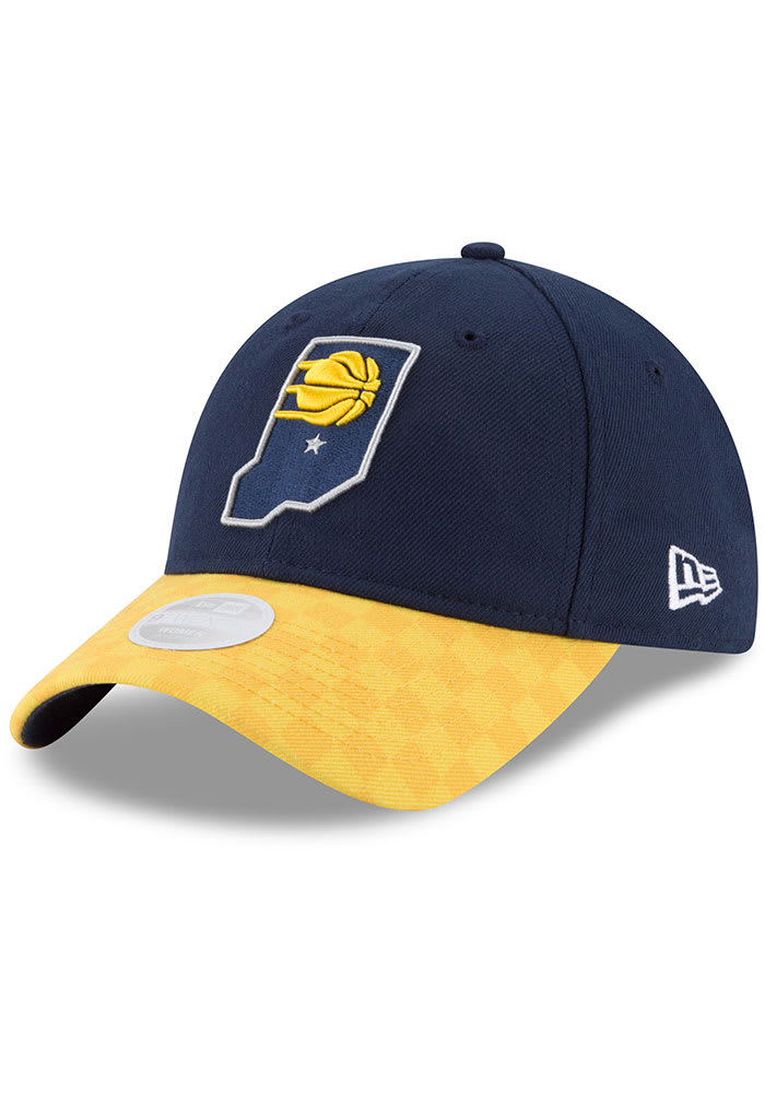 New Era Indiana Pacers Navy Blue Alt Logo 2T 9TWENTY Womens Adjustable Hat