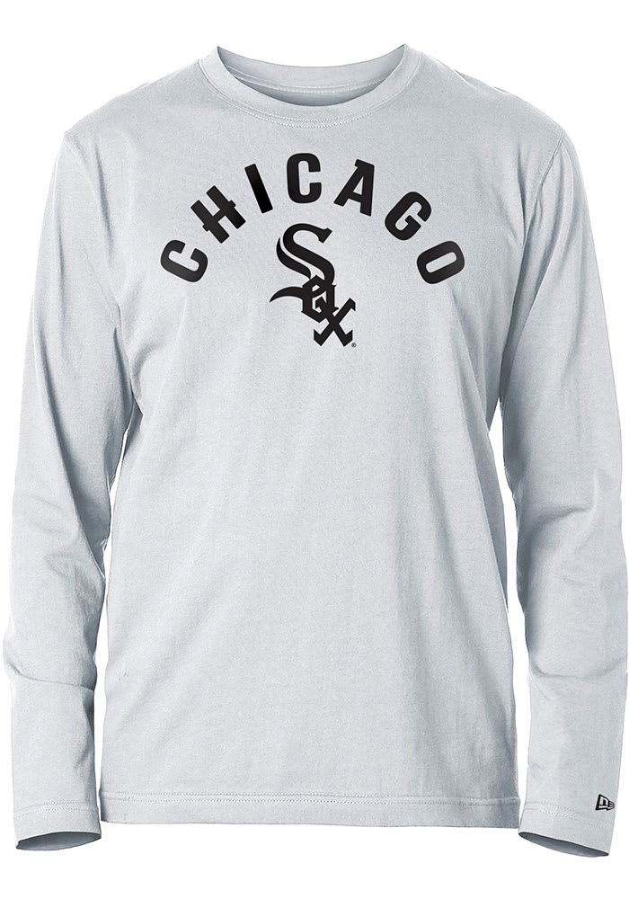 New Era Chicago White Sox White Arch Name Logo Long Sleeve T Shirt