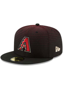 New Era Arizona Diamondbacks Mens Black AC Perf GM 2017 59FIFTY Fitted Hat