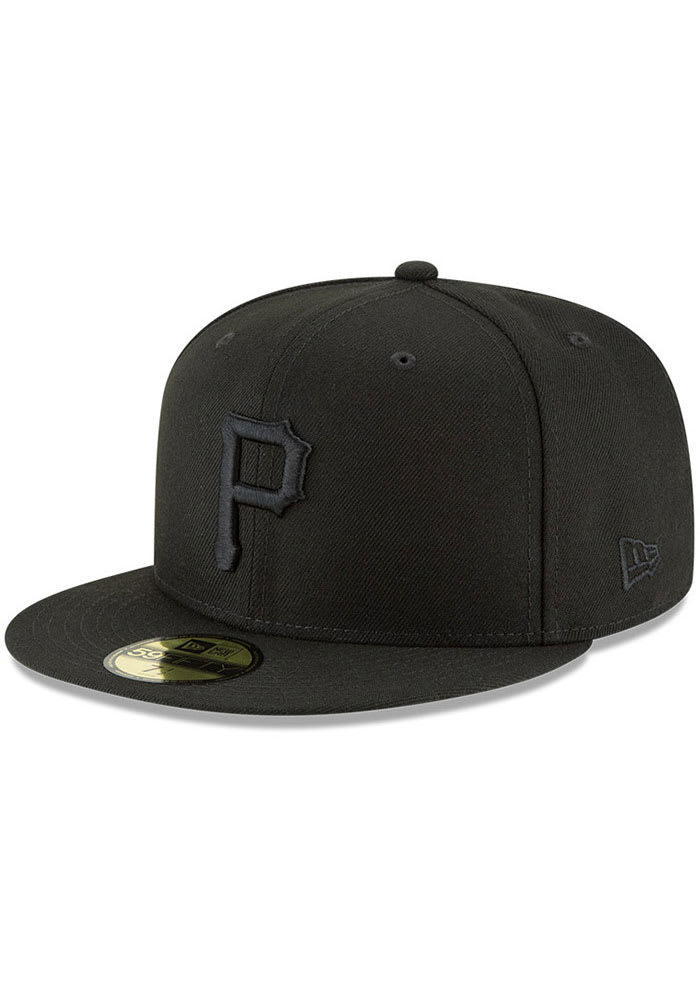 New Era Pittsburgh Pirates Mens Black Basic BLK 59FIFTY Fitted Hat