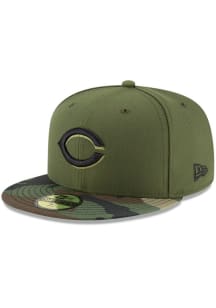 New Era Cincinnati Reds Mens Green AC Alt2 2017 59FIFTY Fitted Hat