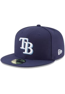 New Era Tampa Bay Rays Mens Navy Blue Game 2017 59FIFTY Fitted Hat