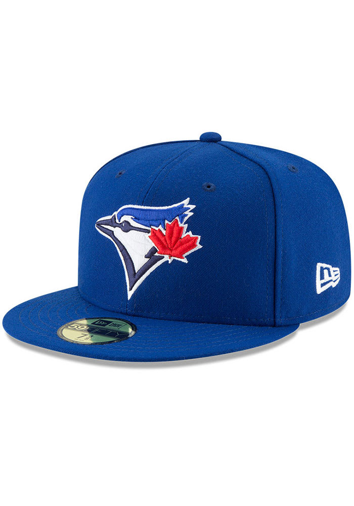 Official MLB Toronto Blue Jays New Era 59FIFTY Fitted Blue Hat Patch Pride