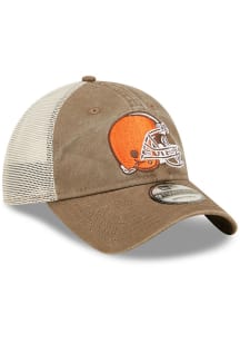 New Era Cleveland Browns Brown JR Washed 9TWENTY Youth Adjustable Hat