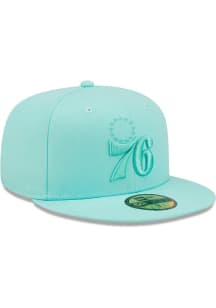 New Era Philadelphia 76ers Blue JR Color Pack 59FIFTY Youth Fitted Hat
