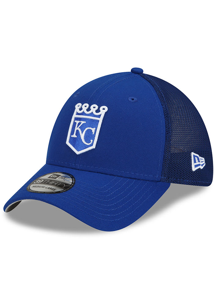 Kansas City Royals Youth 2020 39THIRTY Blue and White Hat by New