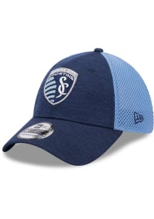 New Era Sporting Kansas City Blue JR Shadowed 39THIRTY Youth Flex Hat