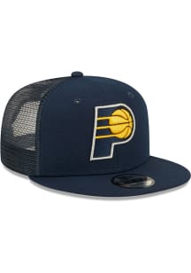 New Era Indiana Pacers Navy Blue JR Classic Trucker 9FIFTY Youth Snapback Hat