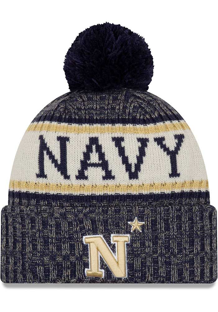 New Era Navy Midshipmen Navy Blue Sport Mens Knit Hat