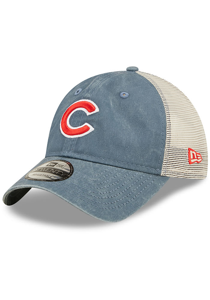 New Era Chicago Cubs Washed 9TWENTY Adjustable Hat - Blue
