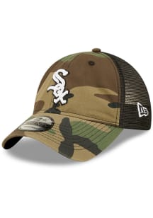 New Era Chicago White Sox Camo Basic 9TWENTY Adjustable Hat - Green