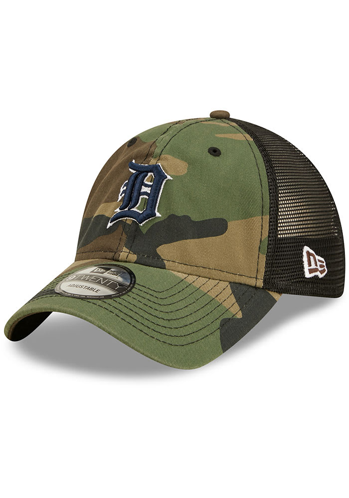 New Era Detroit Tigers Camo Basic 9TWENTY Adjustable Hat - Green