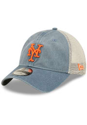 New Era New York Mets Washed 9TWENTY Adjustable Hat - Navy Blue