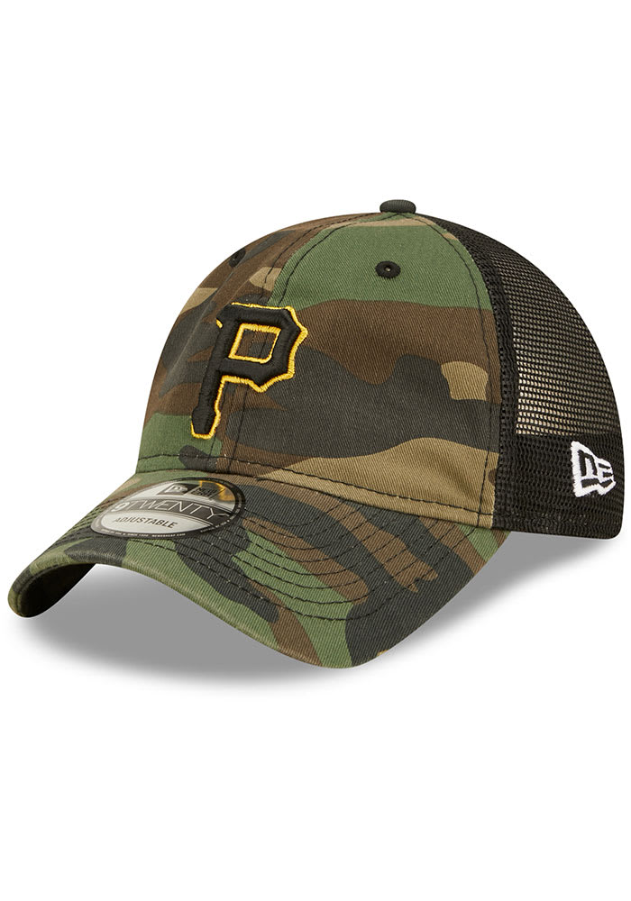 New Era Pittsburgh Pirates Camo Basic 9TWENTY Adjustable Hat - Green