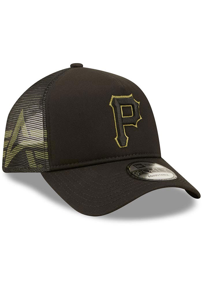 New Era Pittsburgh Pirates Alpha 9FORTY Adjustable Hat - Black