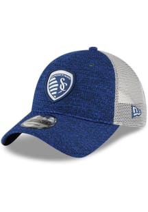 New Era Sporting Kansas City 2022 Kick Off Trucker 9TWENTY Adjustable Hat - Navy Blue