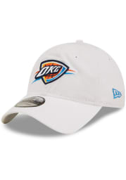 New Era Oklahoma City Thunder Core Classic 2.0 9TWENTY Adjustable Hat - White