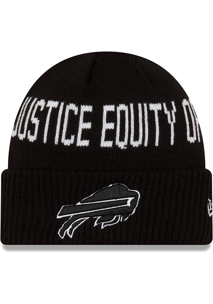 New Era Buffalo Bills Black NFL 2021 Social Justice Knit Mens Knit Hat