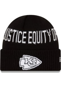 New Era Kansas City Chiefs Black NFL 2021 Social Justice Knit Mens Knit Hat