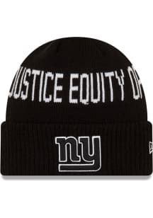 New Era New York Giants Black NFL 2021 Social Justice Knit Mens Knit Hat